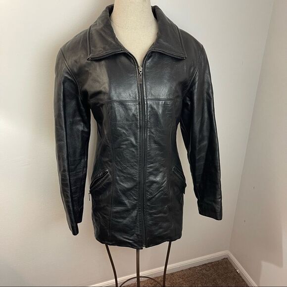 🔥 Vintage Winlit New York 100% Leather Jacket – Size S - Picture 1 of 16